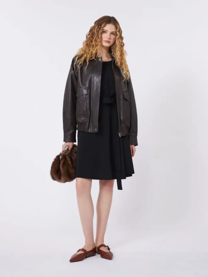 Crepe jersey dress, black Crepe jersey dress, black