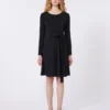 Crepe jersey dress, black Crepe jersey dress, black
