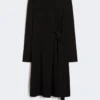 Crepe jersey dress, black Crepe jersey dress, black