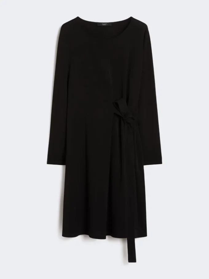 Crepe jersey dress, black Crepe jersey dress, black