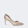Crystal-adorned satin court shoes, make up nude Crystal-adorned satin court shoes, make up nude