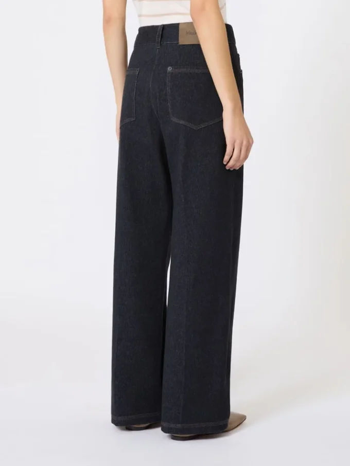 Denim-effect jersey trousers, ultramarine Denim-effect jersey trousers, ultramarine