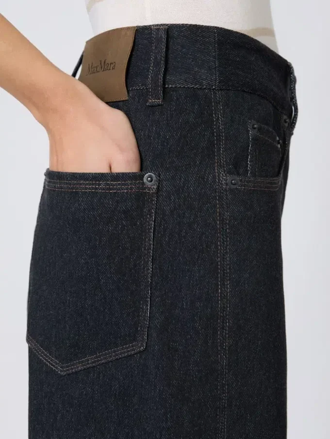 Denim-effect jersey trousers, ultramarine Denim-effect jersey trousers, ultramarine