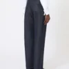 Denim-look cotton trousers, midnightblue Denim-look cotton trousers, midnightblue