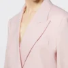 Double-breasted wool, mohair and silk blazer, beige pink Double-breasted wool, mohair and silk blazer, beige pink