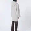 Double-faced wool hooded coat, beige Double-faced wool hooded coat, beige