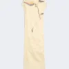 Double-layer satin dress, light yellow Double-layer satin dress, light yellow