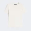Embroidered jersey t-shirt, sand