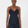 Envers satin camisole top, midnightblue