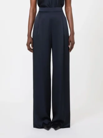 Envers satin trousers, midnightblue