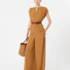 – envers satin wide trousers, caramel – envers satin wide trousers, caramel