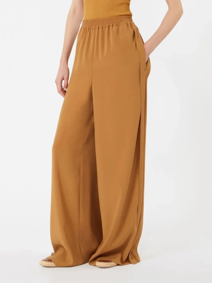 – envers satin wide trousers, caramel – envers satin wide trousers, caramel