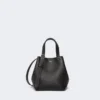 Extra-small leather archetipo bag, black