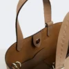 Extra-small leather archetipo bag, mud
