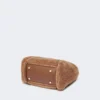 Extra-small teddy-fabric marine bag, camel