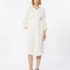 Faded linen dress, natural