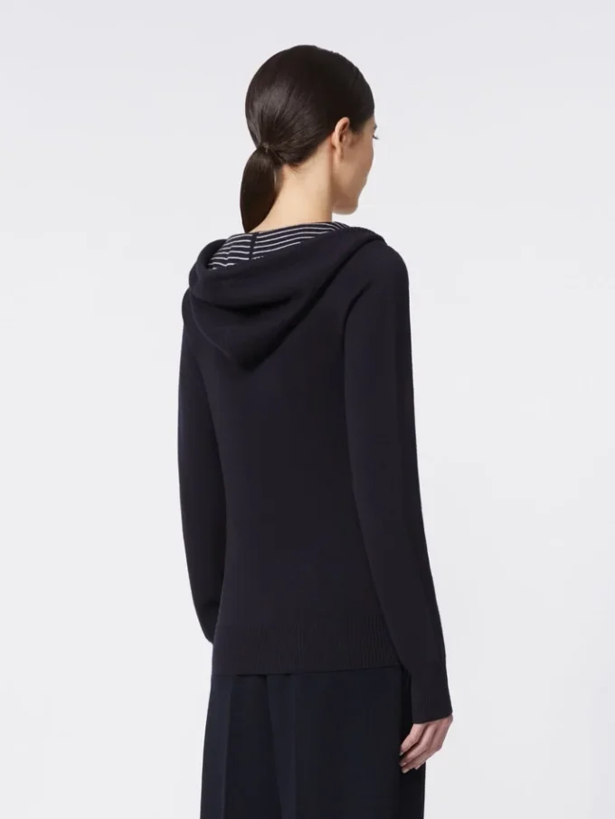 Fitted wool jumper, navy Fitted wool jumper, navy