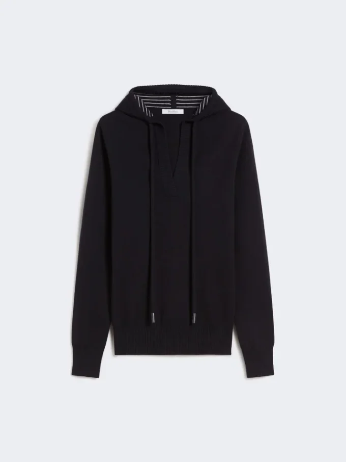 Fitted wool jumper, navy Fitted wool jumper, navy