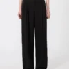 Flowing cady trousers, black Flowing cady trousers, black
