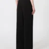 Flowing cady trousers, black Flowing cady trousers, black