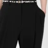 Flowing cady trousers, black Flowing cady trousers, black