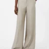 Herringbone linen twill trousers, beige Herringbone linen twill trousers, beige