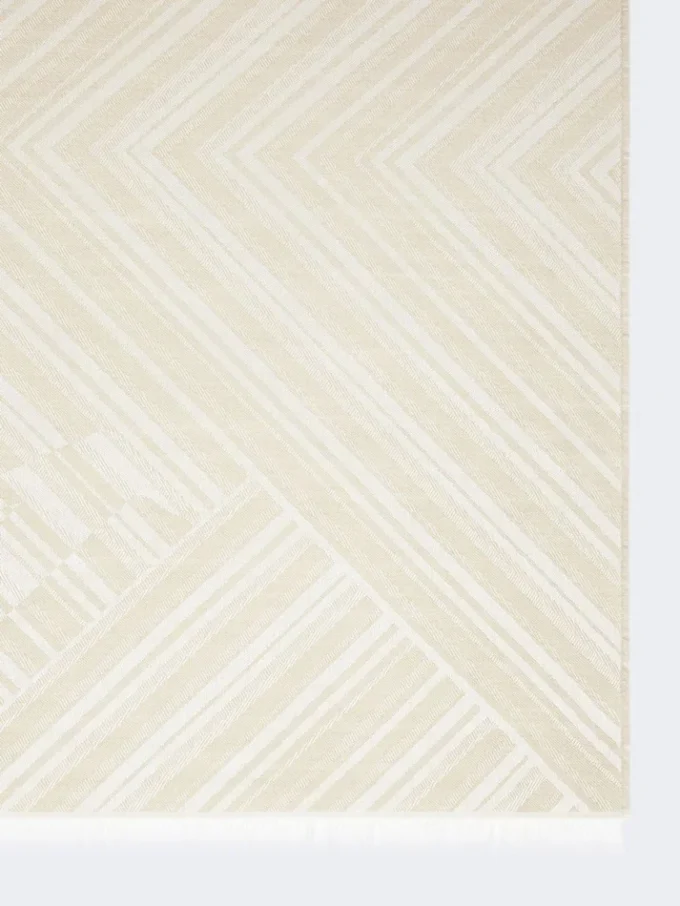 Jacquard wool and silk stole, turtledove Jacquard wool and silk stole, turtledove