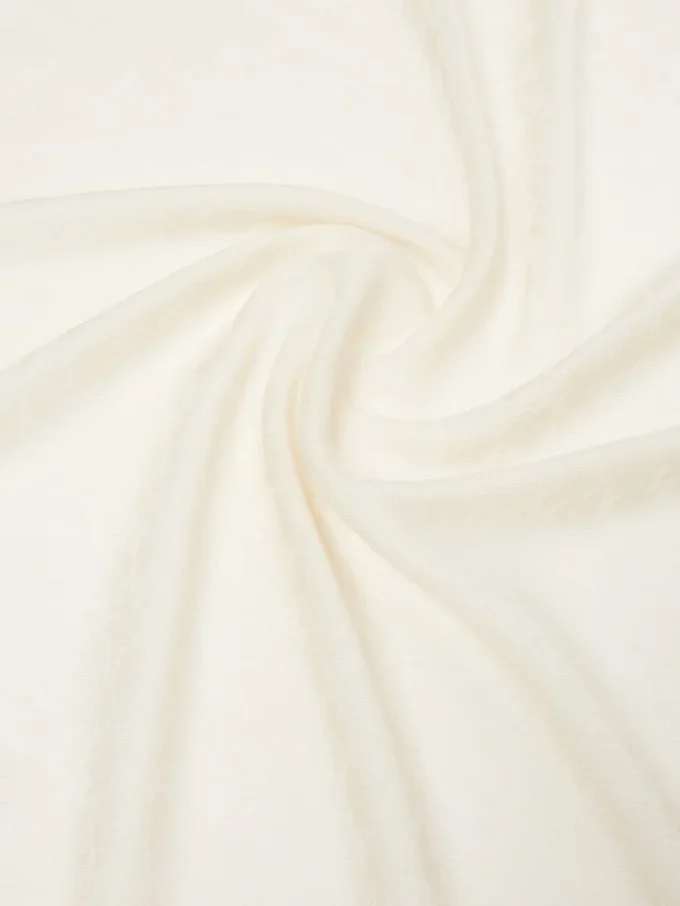 Jacquard wool, cotton and silk stole, ivory Jacquard wool, cotton and silk stole, ivory