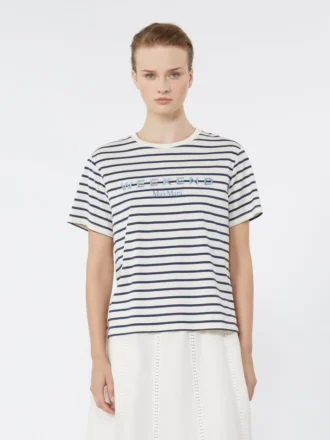 Jersey t-shirt with graphics, navy