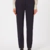 Jersey trousers, navy