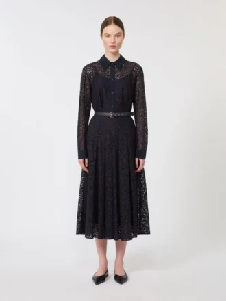 Lace shirt dress, navy Lace shirt dress, navy
