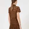 Lace t-shirt, chocolate