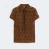 Lace t-shirt, chocolate