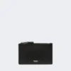 Leather card holder, black