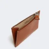 Leather card holder, rust Leather card holder, rust