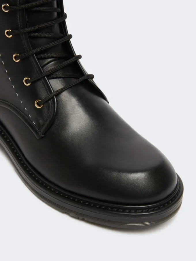 Leather combat boots, black Leather combat boots, black