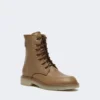 Leather combat boots, hazelnut brown Leather combat boots, hazelnut brown