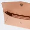 Leather envelope wallet, pink Leather envelope wallet, pink