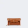 Leather envelope wallet, rust