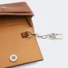 Leather purse, amber brown