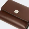 Leather purse, cocoa Leather purse, cocoa