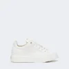 Leather sneakers, optical white