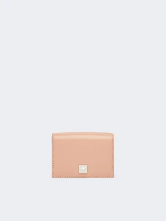 Leather tri-fold purse, pink