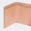 Leather tri-fold purse, pink Leather tri-fold purse, pink