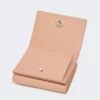 Leather tri-fold purse, pink Leather tri-fold purse, pink