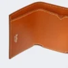 Leather tri-fold purse, rust Leather tri-fold purse, rust