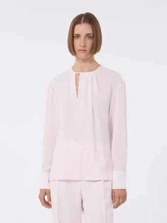 Lightweight cady blouse, pink