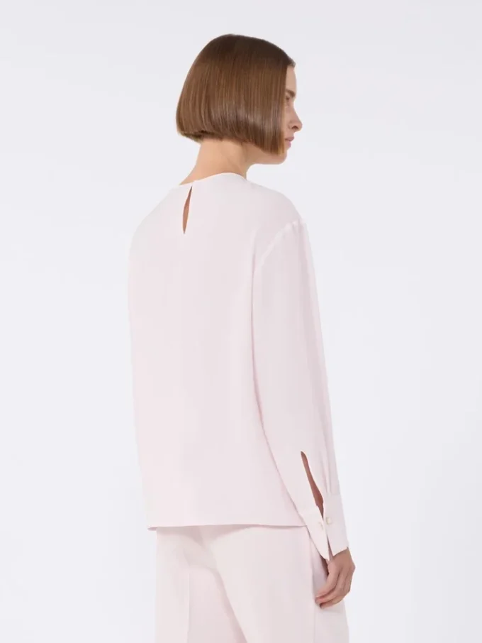 Lightweight cady blouse, pink