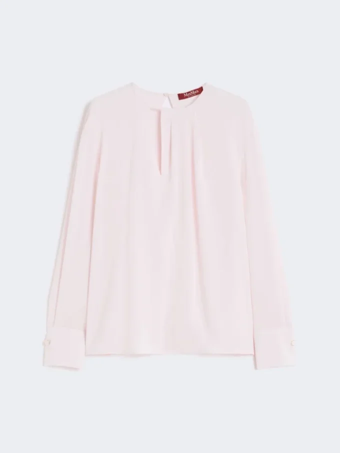 Lightweight cady blouse, pink