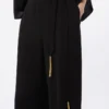 Lightweight cady jumpsuit, black